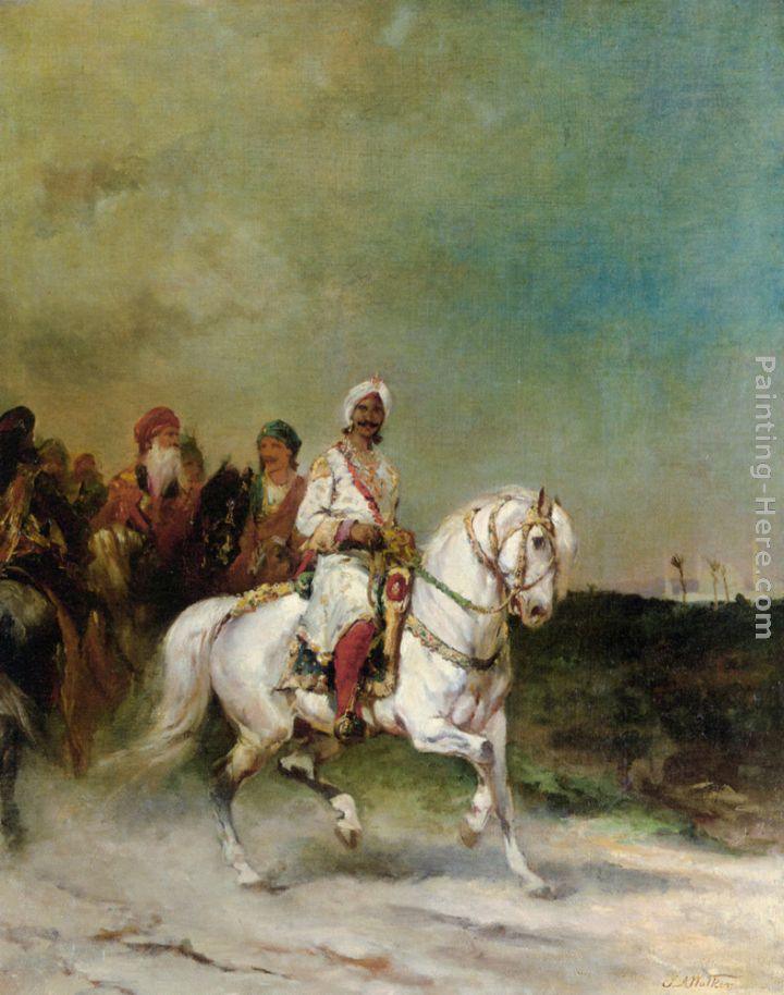 James Alexander Walker A Maharaja on a White Horse